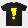 Asian Size Cotton Unisex Tshirt Print T-shirt Madman Exclamation Bolt Classic Yellow! T-shirt No-Cut Print Regular Fit