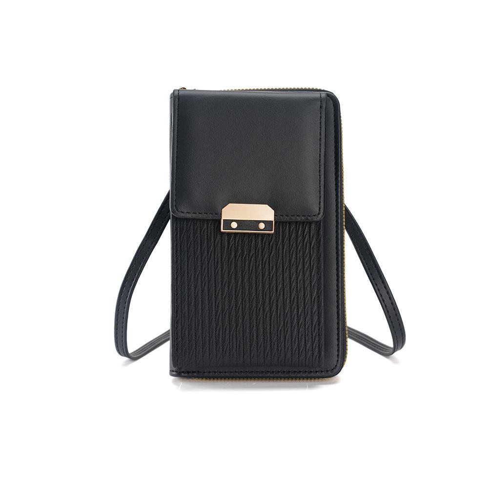 Trendy and Simple Crossbody Bag, Korean-style Lockable Small Square Wallet, Ladies' Single-shoulder Bag
