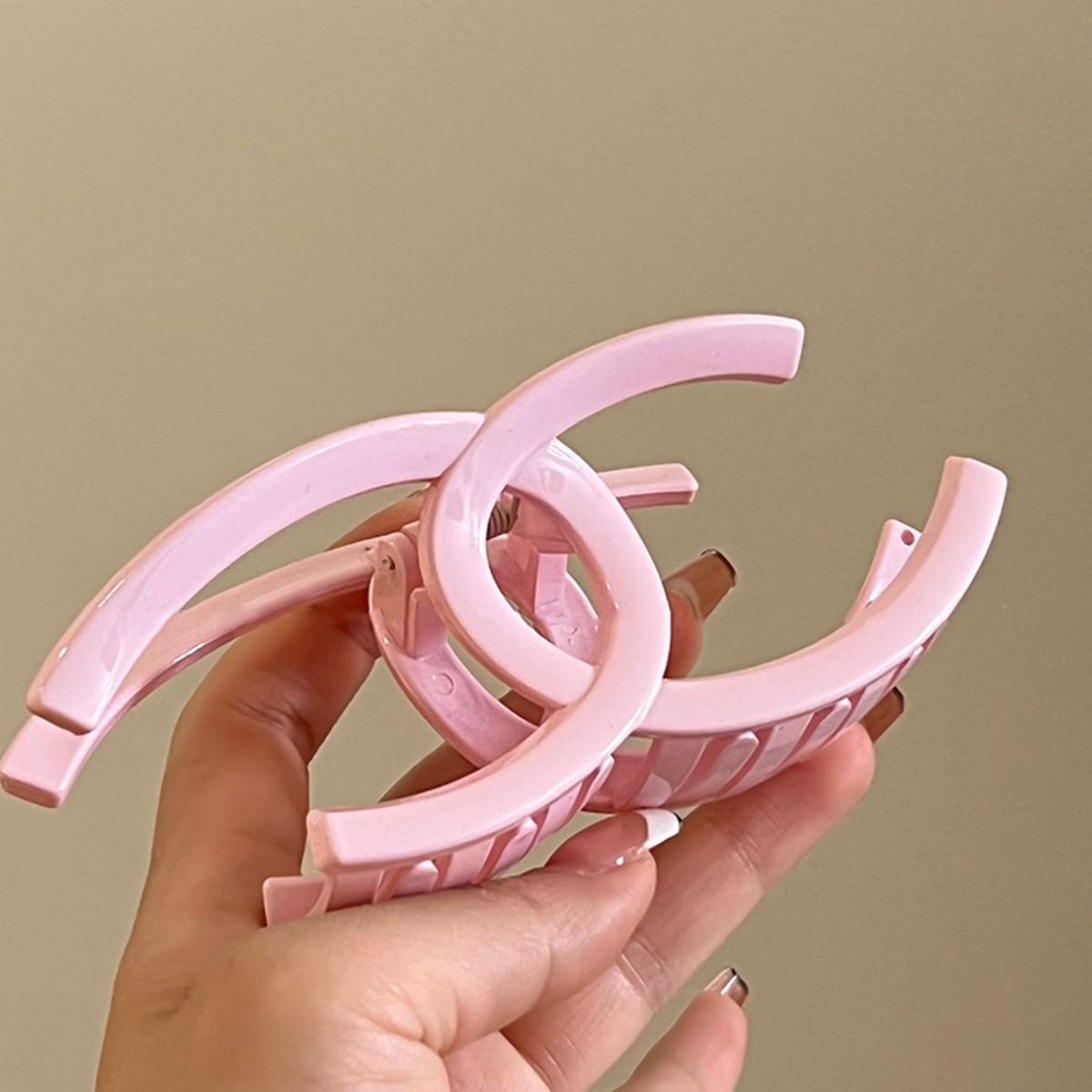 Большая заколка-краб Double C, простая заколка для затылка, зажим-акула, много заколок и модные заколки