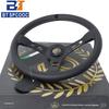 MO 60th anniversary genuine leather steering wheel 14 inch concave racing universal cone steering wheel