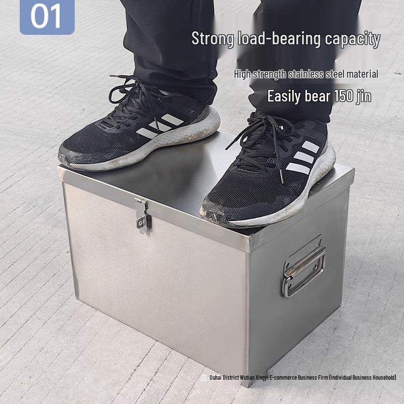 Ztluštěná multifunkční skříňka na nářadí z průmyslové nerezové oceli se zámkem