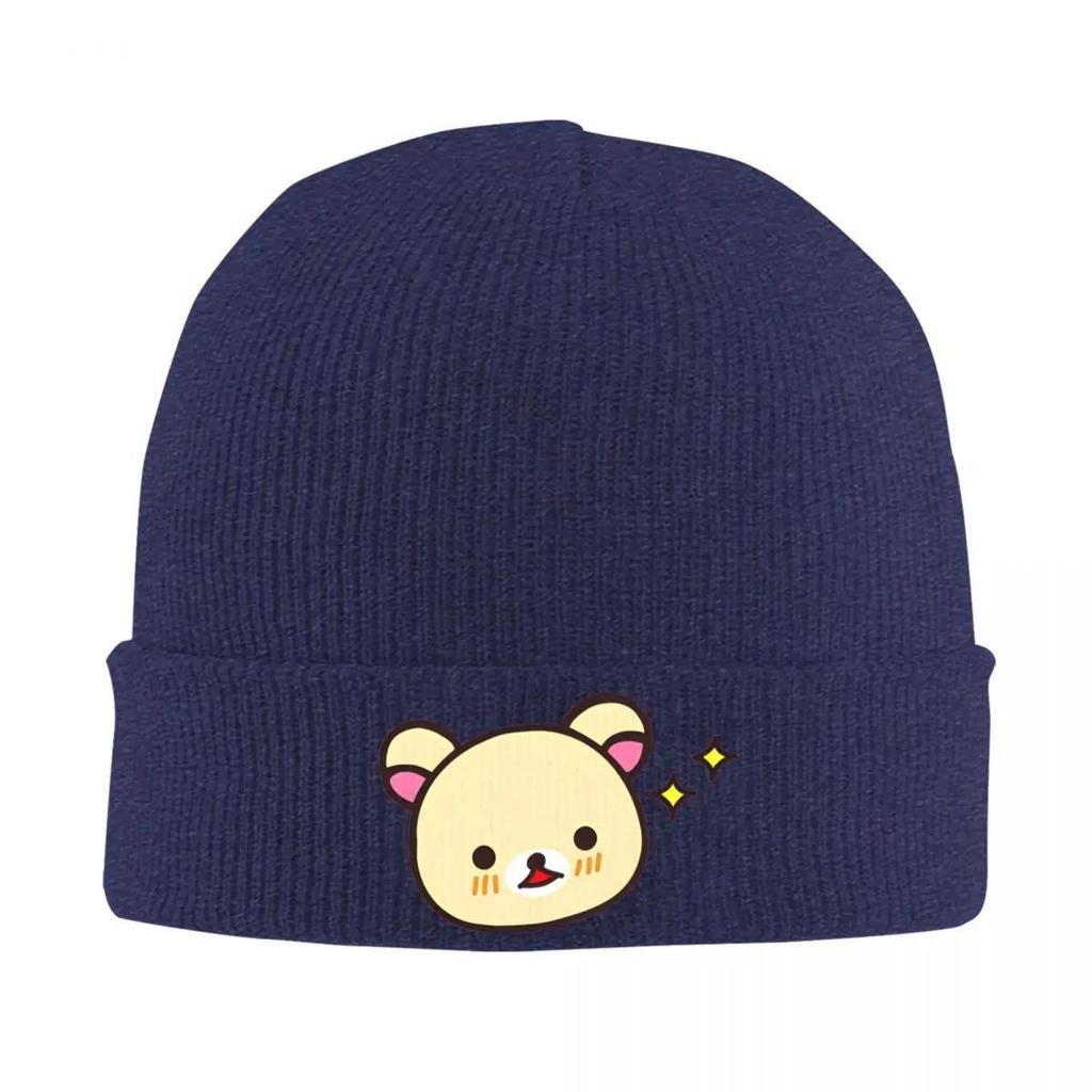Rilakkuma Kawaii Bears Cute Animals Knitted Hat Beanie Autumn Winter Hat Warm Fashion Cute Aesthetic Caps for Men Women