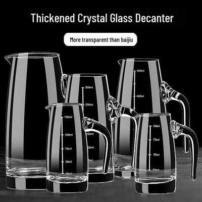 Crystal Baijiu Decanter Set with Small Luxury Wine Cups