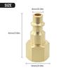 2pcs Quick Connector Brass 1/4 NPT Air Line Hose Compressor Connectors Brass Female Quick Release Fitting