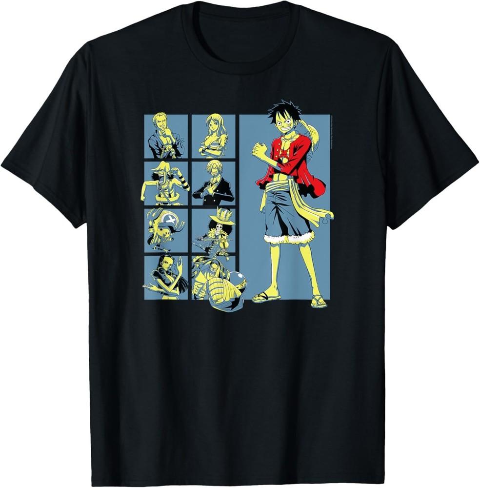 

Anime Pirate Character Grid T-Shirt 4XL