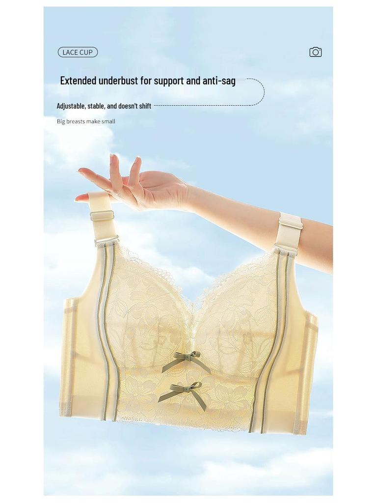 Sujetador Transpirable de Talla Grande con Aros, Ajuste Ajustable, Minimizador de Busto, Cierre de Seis Filas, Soporte Lateral para Evitar Derrames y Caídas
