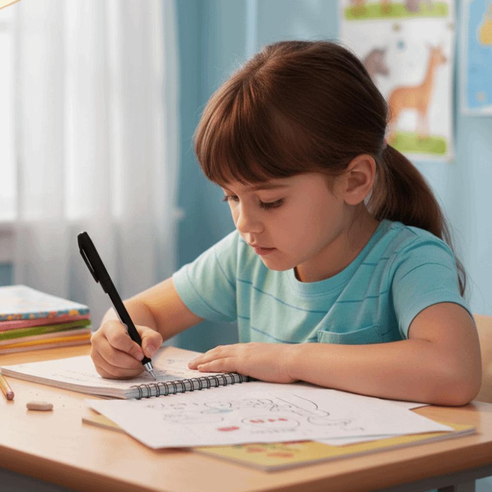 Exams and Notes Pull Paper Pen Educational Notes Paper Pen Retractable Invisible Pen  Writing Tool