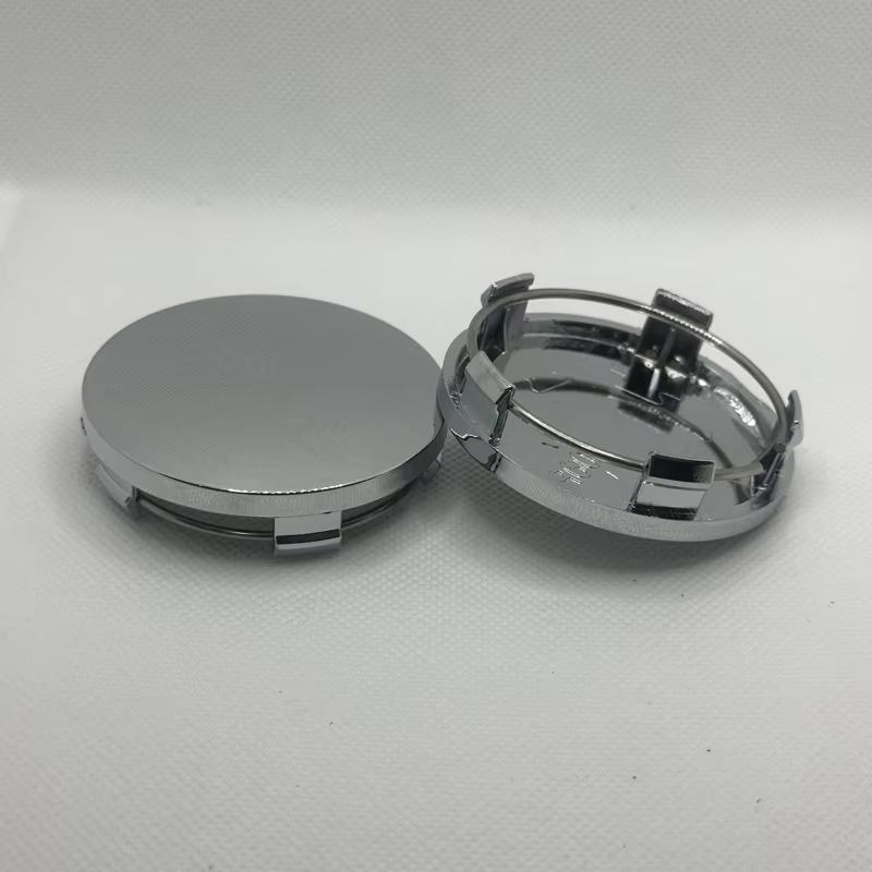 4 buc/set 60mm ABS Capac central butuc roată auto Negru Argintiu Universal Jante vehicul Capac rezistent la praf Calote Capac central butuc