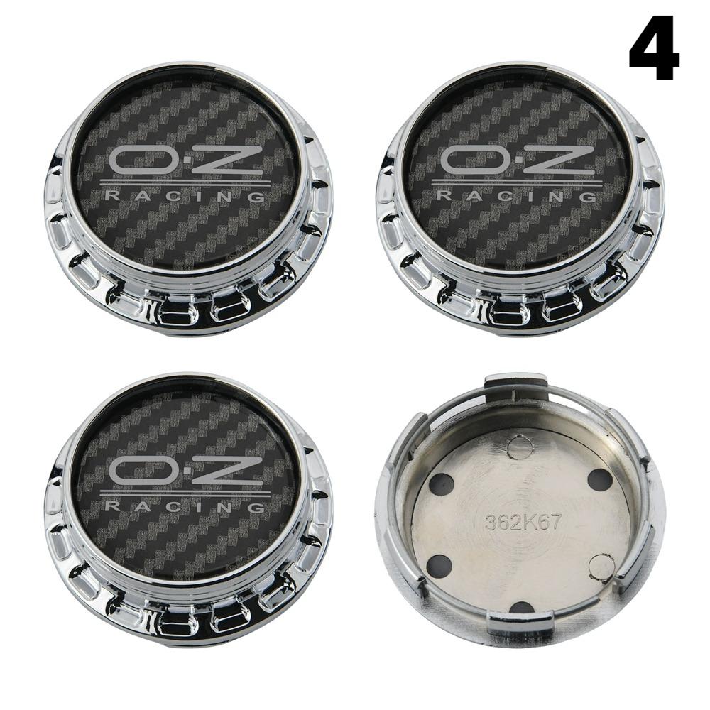 AAYR1 4 Stück 67mm Außendurchmesser / 62mm Innendurchmesser Kappe Für Felgen OZ VOSSEN Emblem Radnabendeckel Sportwagen Logo Radkappe Radkappen