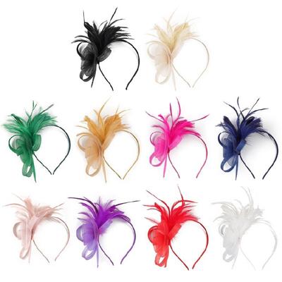 Flapper Hoher Schädel Haarband Netz Blume Stirnband Damen Formelle Kleider Haarreif