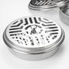 Portable Stainless Steel Mosquito Coil Holder With Cover Fireproof Rustproof Reusable Mosquito Repellent Box Mosquito Coil Tray Home Camping Outdoor