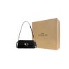 Coach Jet 25 Logo Leather Tote Crossbody Shoulder Bag Medium Women bags Black CAM16-B4BK