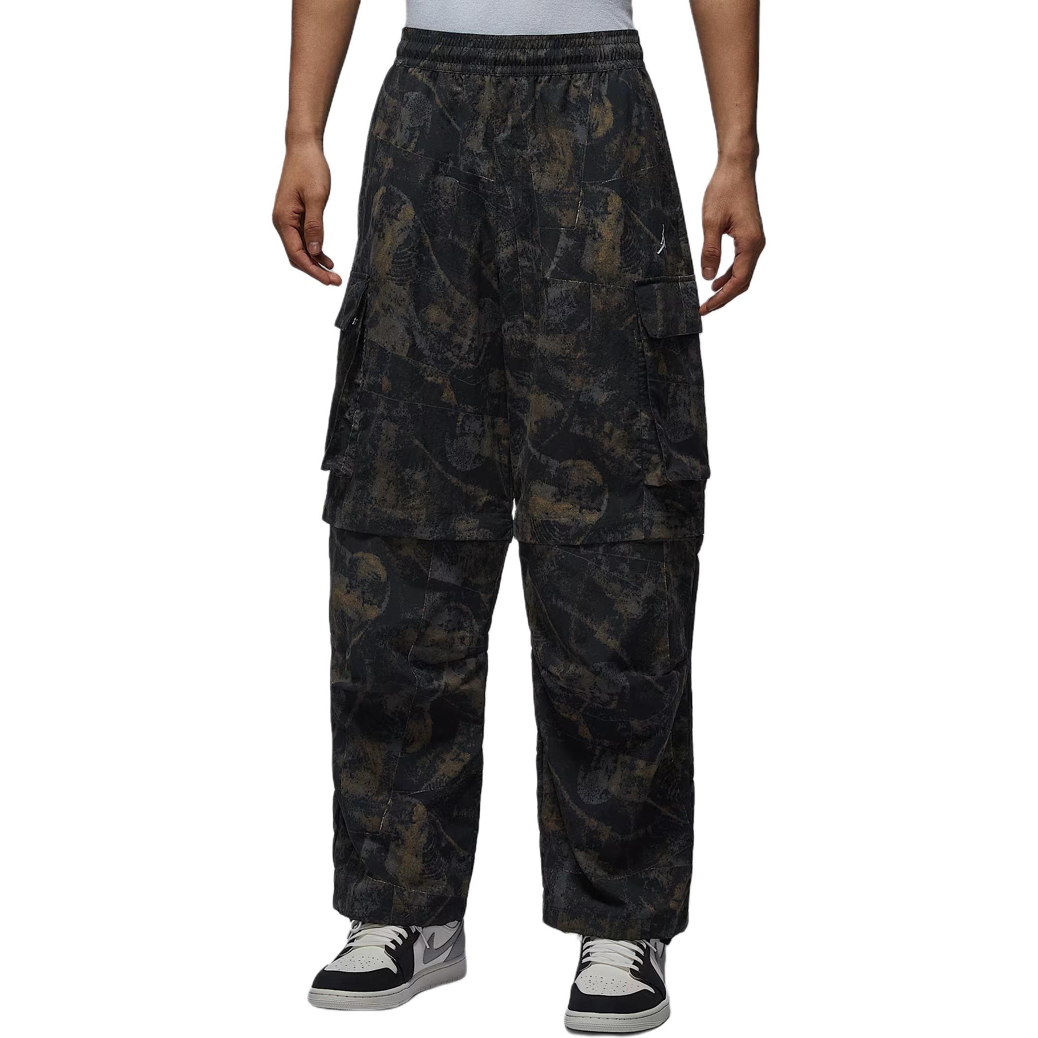 

Jordan Brooklyn Hike Mike Loose Fit Lace-Up All-Over Print Detachable Zipper Cargo Pants Men pants IF1882010 2XL