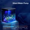 Living Room Fish Tank USB Self-circulating Ecological Aquarium Pump Oxygenation Filter Light Fish Tank Set Office Aquarium