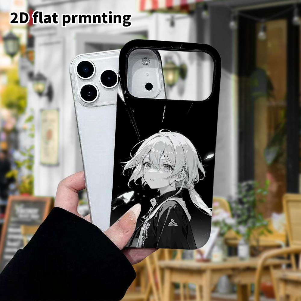 Phone Case: 2D flat, suitable for iPhone 18 17 16 15 14 13 12 Pro, anime girl, perfect Christmas and Halloween holiday gift