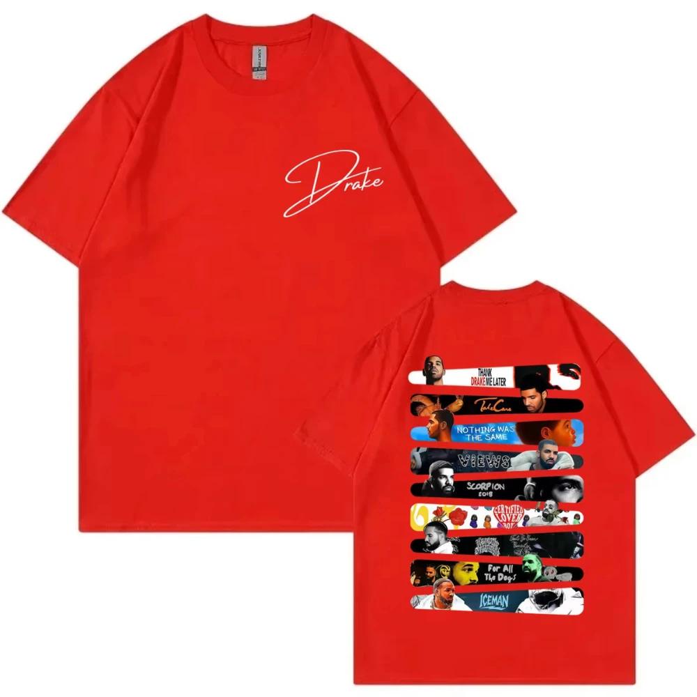 Rapper Drake Album Graphic T Shirt Men's Women Clothing Fashion Hip Hop Short Sleeve T-shirts Summer Casual Loose Cotton T-shirt