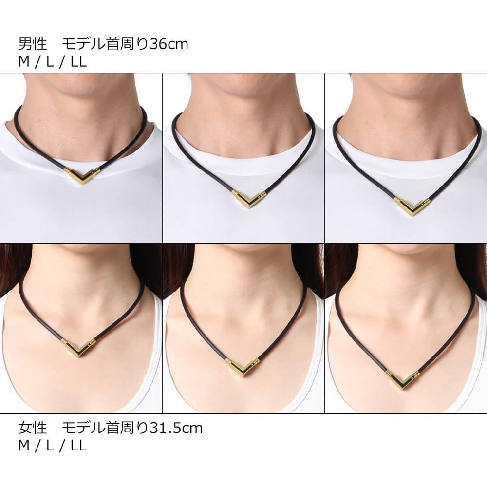 Colantotte TAO Necklace VEGA NEXT Classic Gold x Black L ABARK52L (47cm)