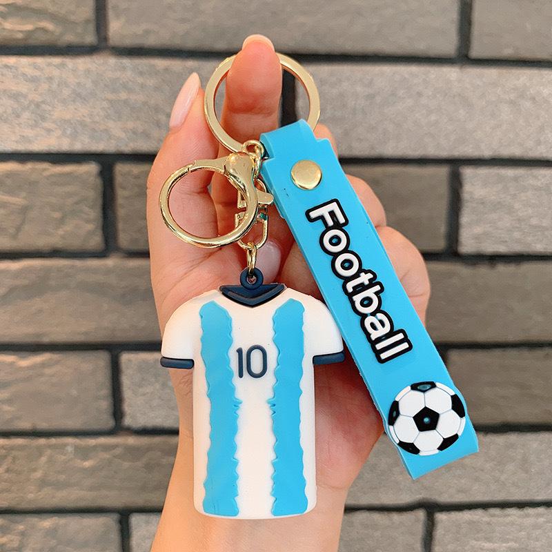 Star Keychain Pendant Argentina Jersey Football Keychain Football World Cup Pendant Small Gift