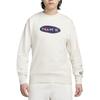 Nike Felpa Girocollo con Logo Ricamato Vestibilità Aderente Uomo Top Bianco FZ4729-141