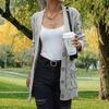 Women's Knit Cardigan Sweater Long Sleeve Button Front Open Front Casual Loose Fit Coat