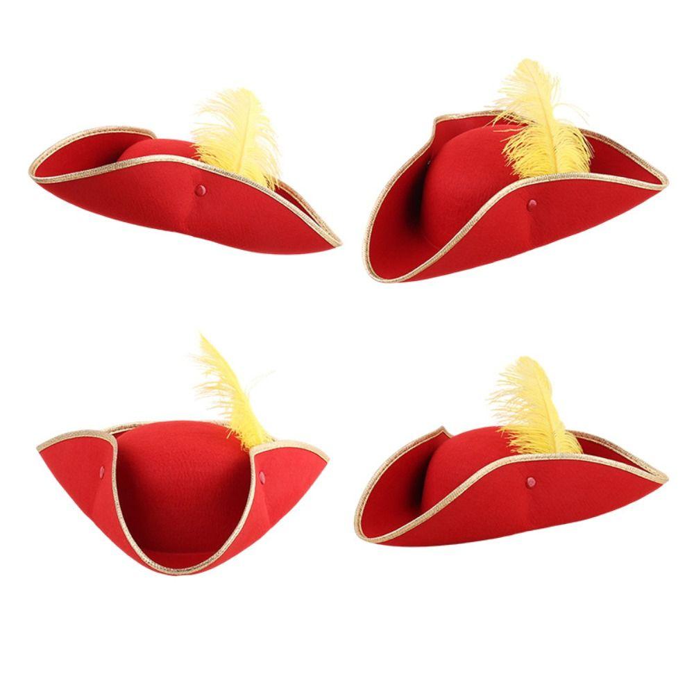 Retro Cosplay Pirate Hat Jack Hat Adult Tricorn Hat Casual Western Cowboy Hat Costume Accessories