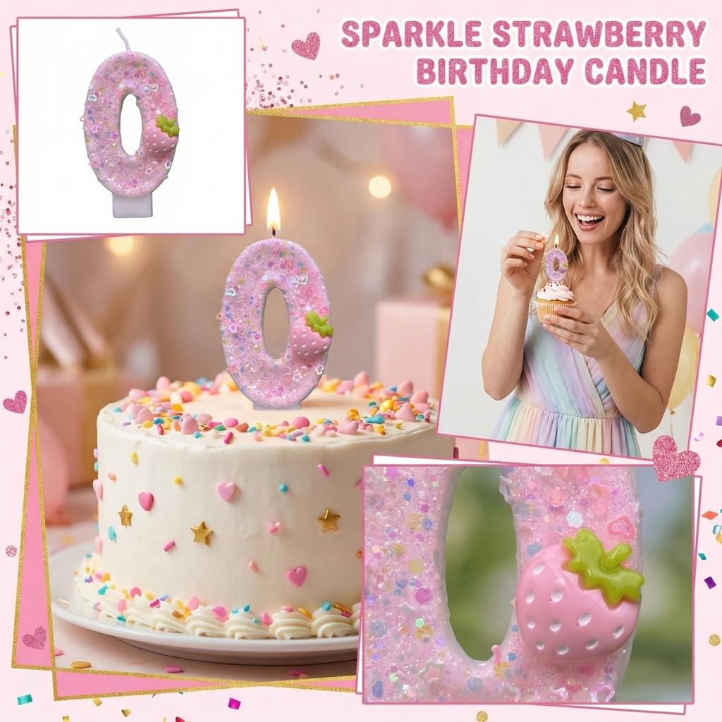 Fashion Cartoon Creative Birthday Candles Party Digital Candles