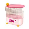 Dustproof Eye Shadow Storage Box Plastic Earrings Ring Box Rotatable Makeup Brush Holder  Vanity
