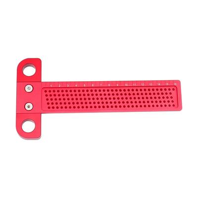 Riscador para Marcenaria 60-400mm Régua Tipo-T Régua de Riscar Furos Liga de Alumínio Medidor de Marcação para Desenho de Linhas Ferramentas de Medição DIY