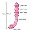 Double Ended Crystal Glass Anal Beads Butt Plug G-spot Stimulation Dildo Penis Gay Masturbate Adult Sex Toy For Women Men