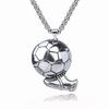 Mode Européenne et Américaine Coupe du Monde Football Rétro Produits de Football pour Hommes Pendentif Collier Homme
