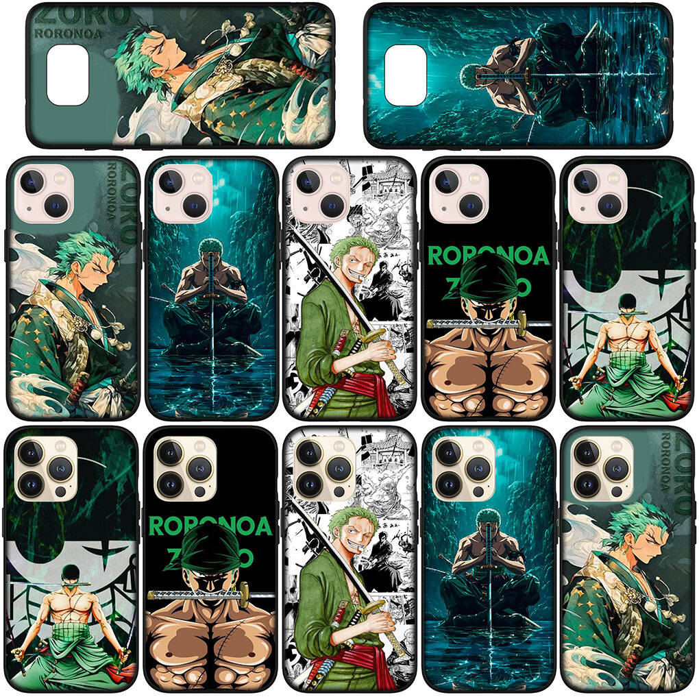 Phone Case for iPhone 17 15 16 Plus X Redmi Note 14 12 11 13 Pro Max Huawei P30 P20 Lite OPPO A60 A40 A80 A38 A54 Coque One Pieces Roronoa Zoro Cover