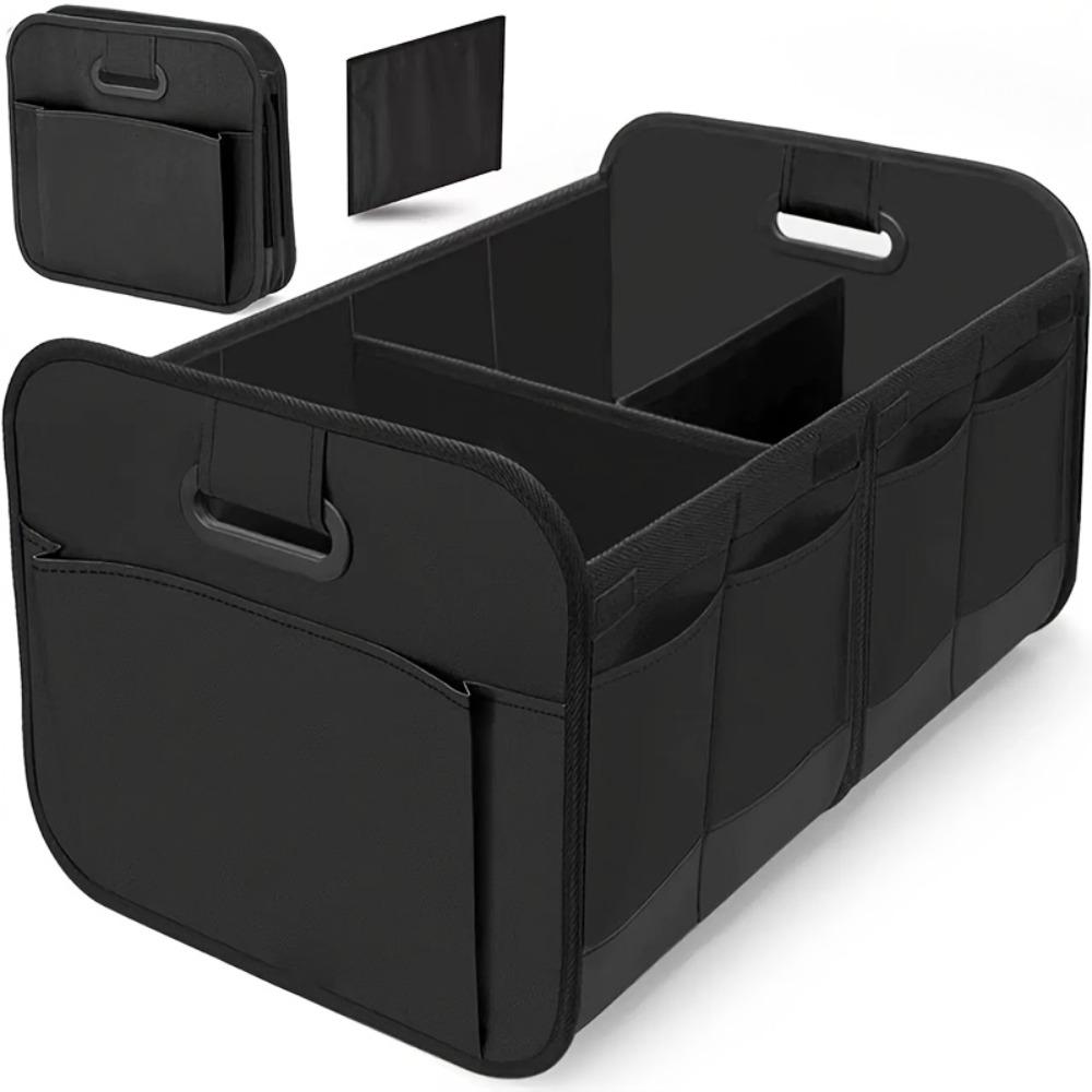 

Collapsible Car Storage Organizer Reinforced Handles Container Box Car Accessories чорний