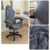 1Set Elastic Stretch Chair Cover Set Fleece Jacquard Dustproof Gaming Chair Covers Universal with Armrest Cover