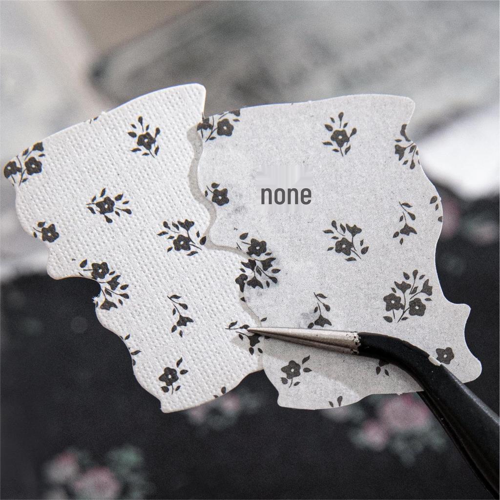 Retro Fragmented Fabric Hand-Tear Base Stickers: Sugar Poetry DIY Journal Collage Pack