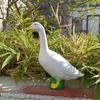 1Pcs Goose Figurine Home Decoration Sculpture Office Desk Decoration Resin Goose Sculpture Tool Rack For Home Garden Decorations