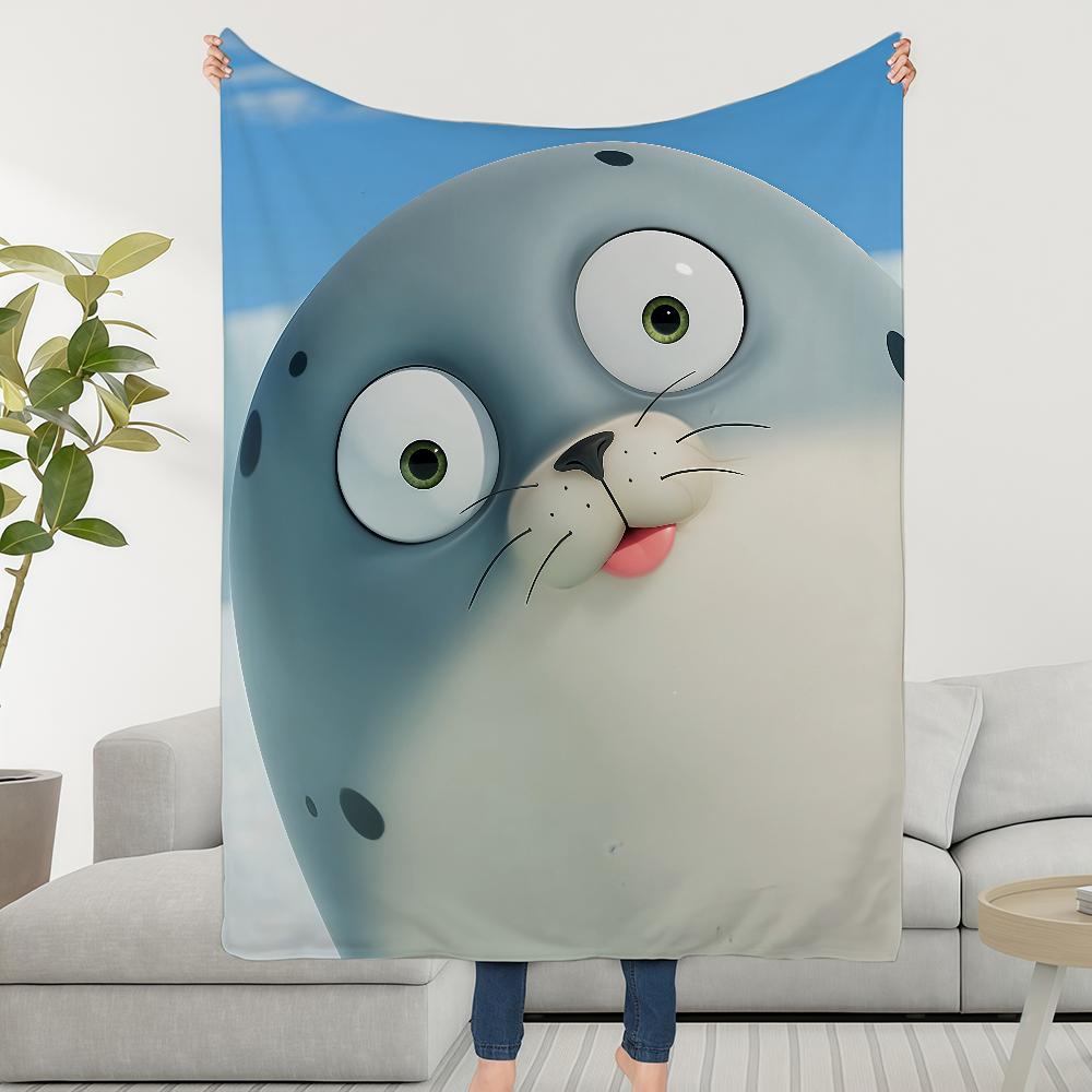 Cartoon Cute S-SealookS Blanket Soft Warm Furry Throw Super Kids Toys Bed Sofa Car Cradle