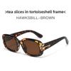 Stylish Frame Square Sunglasses With Uv400 Protection For Fashionable Travel And Outdoor Activities