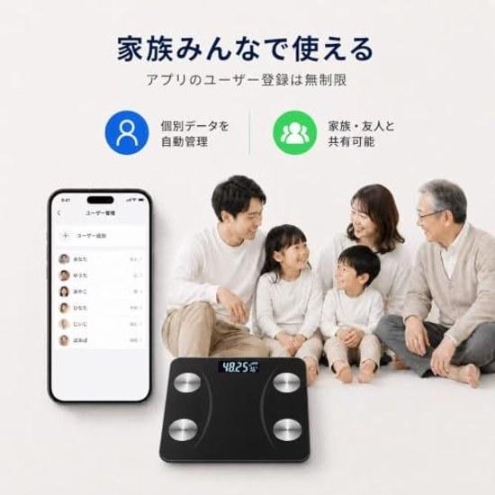 Bluetooth Scale Body Composition Monitor Fat Smart Health Meter Smartphone Compatible 2026 Home Use High Precision Measures BMI Basal Metabolism Mass