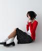 The Green Lab Dot Frill Skirt [Black]