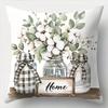 Home Decor Welcome Home And Bless This Home Pillows Pattern Cushion Cover Suitable For Sofa Bedroom Car Pillow Cover