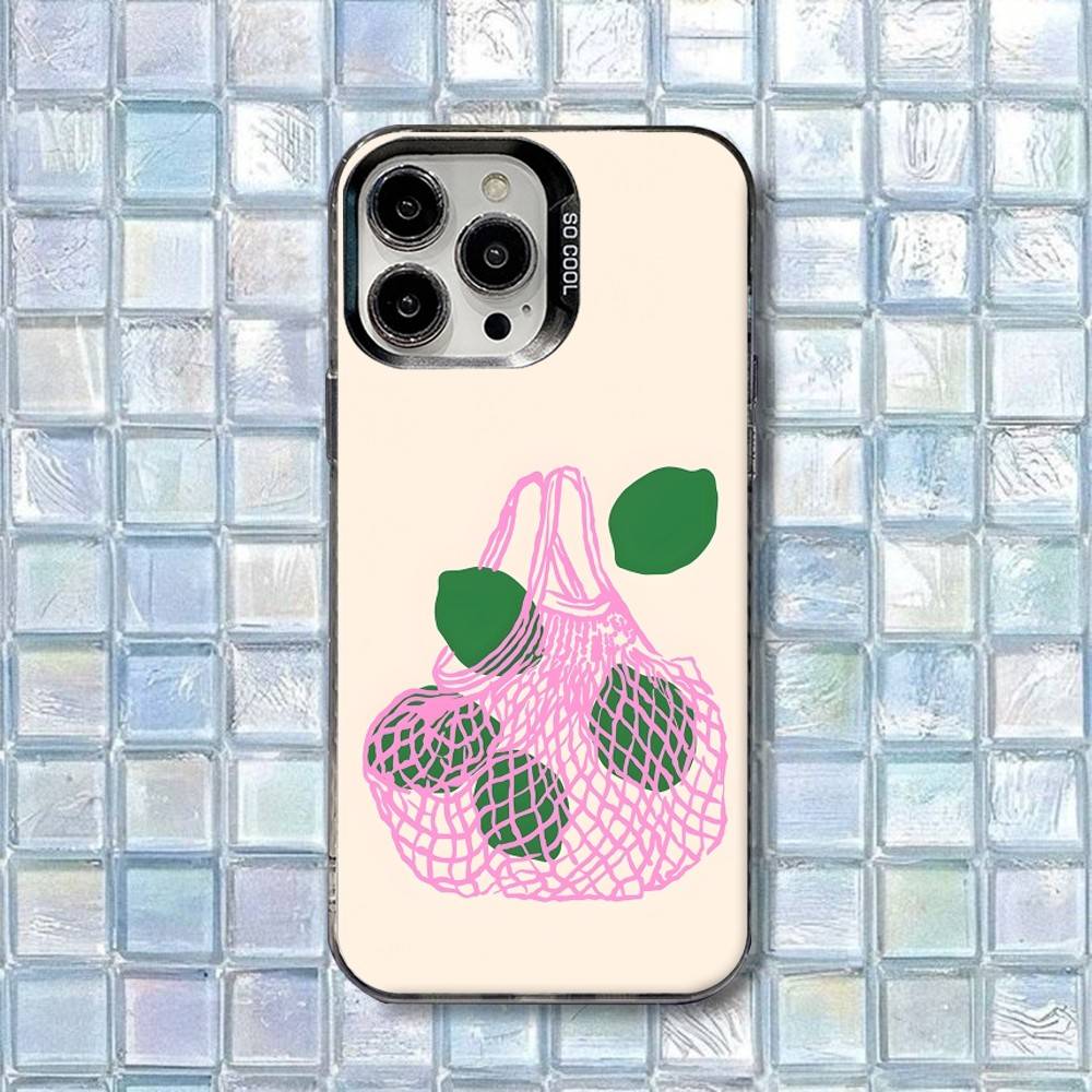 

Mediterranean Lemon Fresh Friut Phone Case For iPhone 17,16,15,14,13,12,11,Air,X,XR,Pro,Max,Plus Shockproof Matte Cover iPhone11