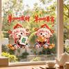 Removable Static Goat Year Glass Window Sticker Waterproof Door Stickers Glass Mirror
