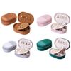 Soft Flannel Jewelry Case With Compartments Portable Designs For Home Travel Use