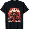 Japanese Art Panda Ninja Ukiyo-e Anime Style Samurai Panda T-Shirt