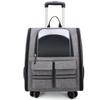 Portable Pet Trolley: Foldable, Breathable Cat & Dog Carrier, Double Shoulder Bag, Large Travel Bed