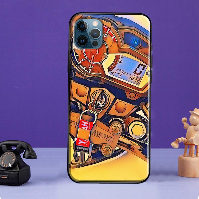 Automobile Spare Parts Car Engine Case For iPhone 13 11 14 Pro Max 12 mini Full Cover For iPhone XR XS Max X 7 8 Plus SE 2020