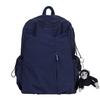 Schoolbag1011 new large-capacity junior high school backpack college student computer bag solid color schoolbag unisex