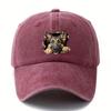 GerUnisex Shepherd Graphic Washed Baseball Cap Unisex Cotton Adjustable Outdoor Sport Hat