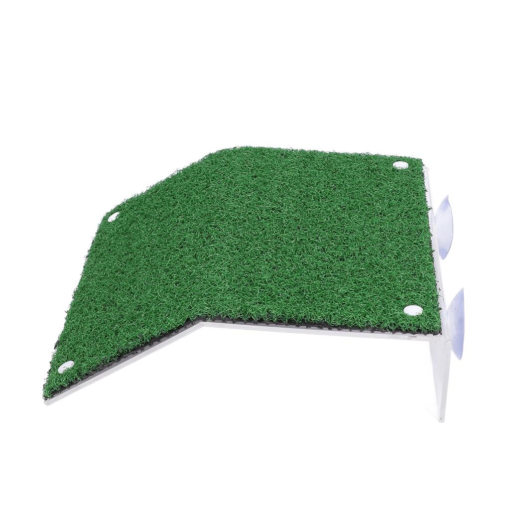 Fish Tank Tortoise Terrace Acrylic Simulation Green Grass Skin Amphibious Tank Ladder Crawling