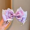 Cute Gilrs Lolita Pink Bow Headpiece Large Lace Bow Pearl Pink Kc Cute Princess Headwear Lolita Hair Clip Hair Accessories
